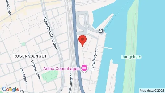 Lagerlokaler til leje i Østerbro - kort over placeringen