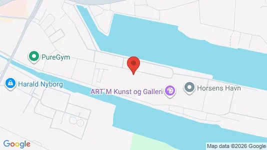 Lagerlokaler til leje i Horsens - kort over placeringen