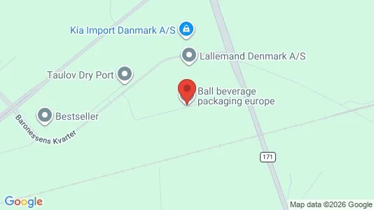 Lagerlokaler til leje i Fredericia - kort over placeringen