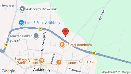 Lagerlokaler til salg i Aakirkeby - Foto fra Google Street View