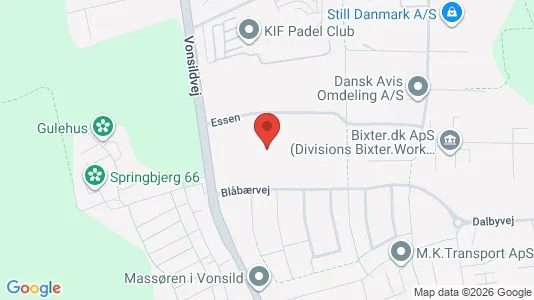 Kontorlokaler til leje i Kolding - kort over placeringen