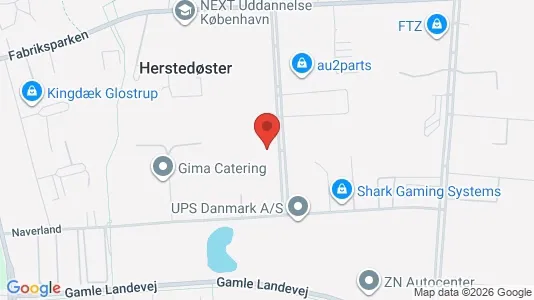 Kontorlokaler til leje i Glostrup - kort over placeringen