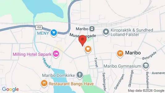 Lagerlokaler til leje i Maribo - kort over placeringen