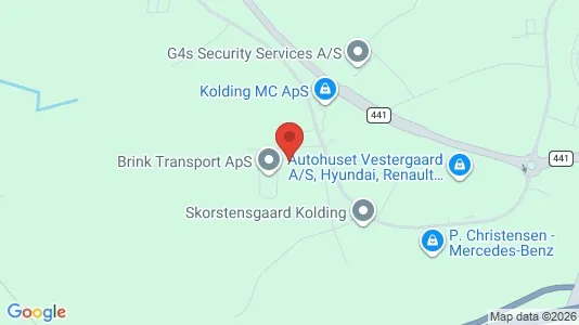 Lagerlokaler til salg i Kolding - kort over placeringen