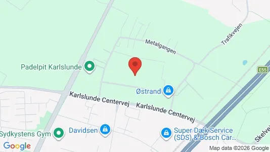 Lagerlokaler til leje i Karlslunde - kort over placeringen