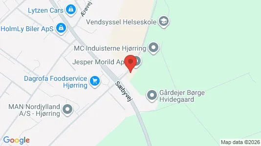 Lagerlokaler til leje i Hjørring - Foto fra Google Street View