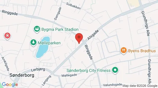 Lagerlokaler til salg i Sønderborg - kort over placeringen