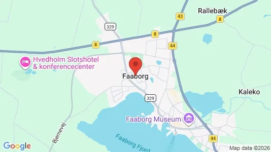 Lagerlokaler til leje i Faaborg - kort over placeringen