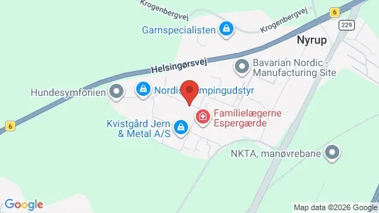 Lagerlokaler til leje i Kvistgård - kort over placeringen