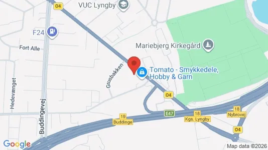 Lagerlokaler til leje i Gentofte - kort over placeringen