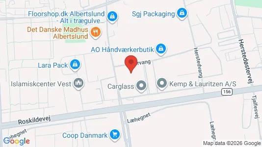 Kontorlokaler til leje i Albertslund - kort over placeringen