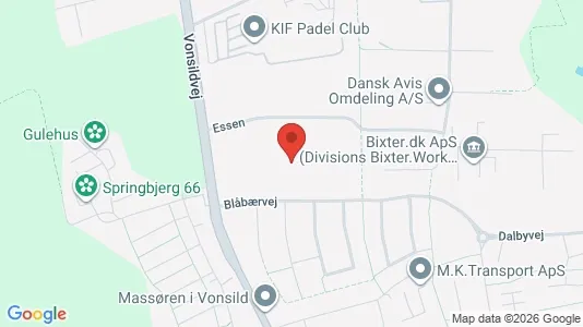 Lagerlokaler til leje i Kolding - kort over placeringen