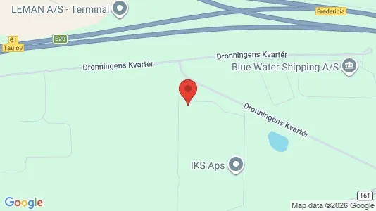 Lagerlokaler til leje i Fredericia - kort over placeringen