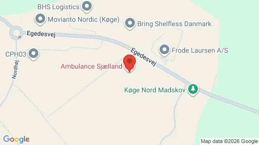 Lagerlokaler til leje i Køge - kort over placeringen