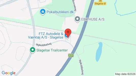 Lagerlokaler til salg i Slagelse - kort over placeringen