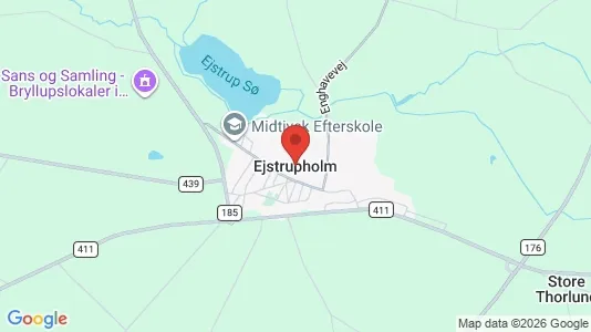 Lagerlokaler til leje i Ejstrupholm - kort over placeringen