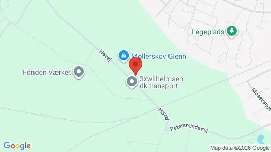 Lagerlokaler til salg i Århus N - kort over placeringen