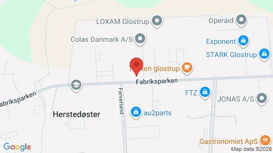 Lagerlokaler til salg i Glostrup - kort over placeringen