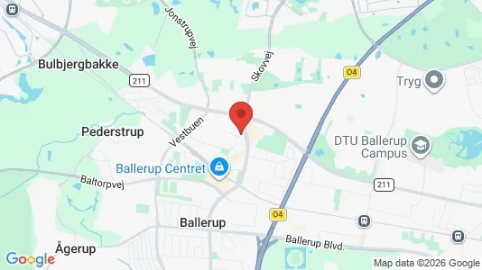 Lagerlokaler til leje i Ballerup - kort over placeringen