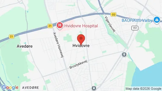 Lagerlokaler til leje i Hvidovre - kort over placeringen