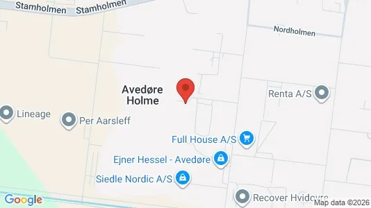 Lagerlokaler til leje i Hvidovre - kort over placeringen