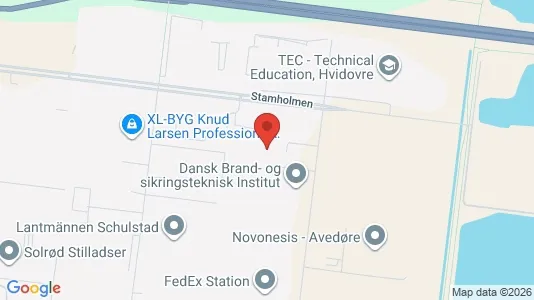 Kontorlokaler til leje i Hvidovre - kort over placeringen