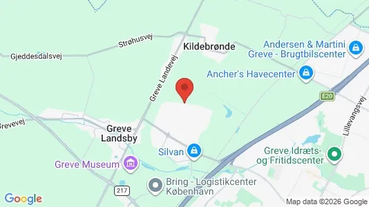 Lagerlokaler til leje i Greve - kort over placeringen