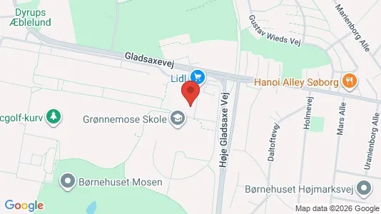 Lagerlokaler til leje i Søborg - kort over placeringen