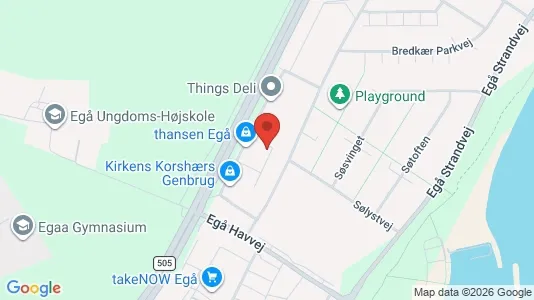 Lagerlokaler til leje i Egå - Foto fra Google Street View