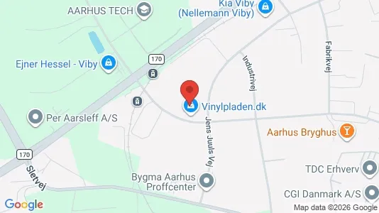 Lagerlokaler til leje i Viby J - kort over placeringen