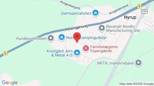 Lagerlokaler til leje i Kvistgård - kort over placeringen