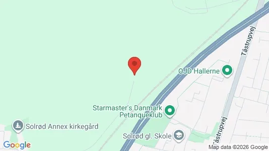 Lagerlokaler til leje i Solrød Strand - kort over placeringen