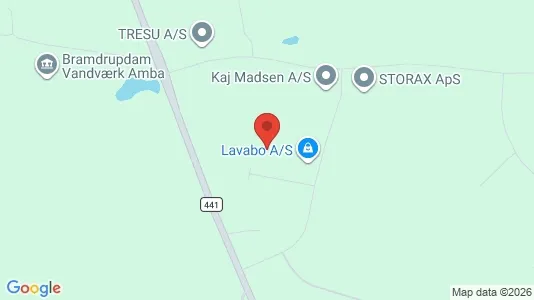 Lagerlokaler til leje i Kolding - kort over placeringen