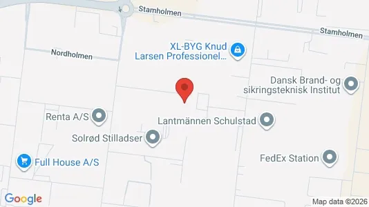 Lagerlokaler til leje i Hvidovre - kort over placeringen