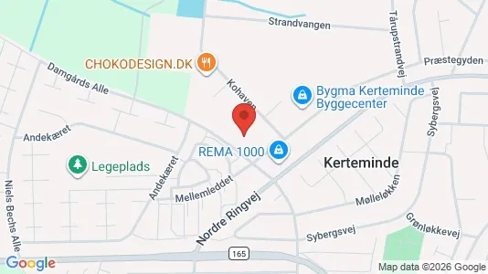 Lagerlokaler til salg i Kerteminde - kort over placeringen