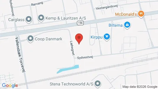 Lagerlokaler til leje i Albertslund - kort over placeringen