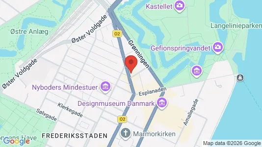 Værkstedslokaler til leje i København K - kort over placeringen
