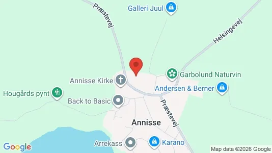 Lagerlokaler til leje i Helsinge - kort over placeringen