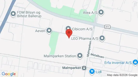 Lagerlokaler til salg i Ballerup - kort over placeringen