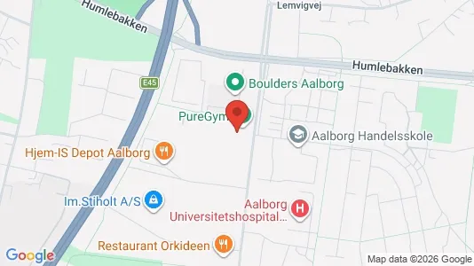 Lagerlokaler til leje i Aalborg Øst - kort over placeringen